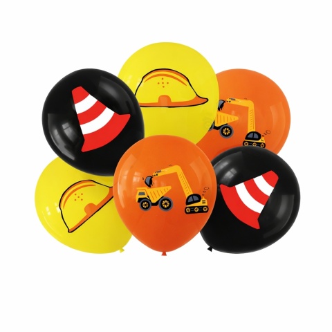 BALONY LATEKSOWE NA BUDOWIE 30cm 6szt. BALONY MASZYNY BUDOWLANE