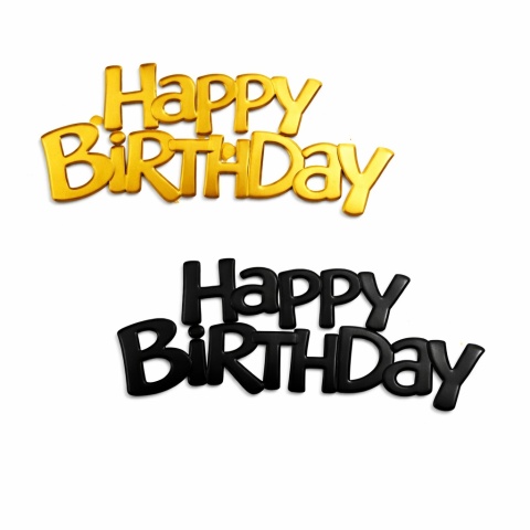 KONFETTI FOLIOWE HAPPY BIRTHDAY 15g KONFETTI NA STÓŁ DO BALONÓW