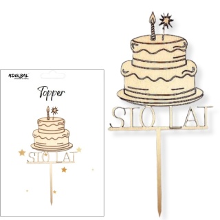 TOPPER STO LAT TORT DREWNIANY TOPPER NA TORT