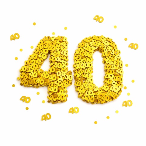 KONFETTI FOLIOWE 40 15g KONFETTI NA STÓŁ DO BALONÓW