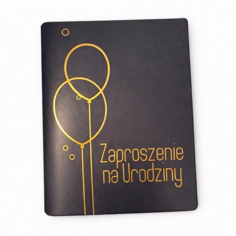 ZAPROSZENIA NA URODZINY BALONY 5szt. ELEGANCKIE ZAPROSZENIA
