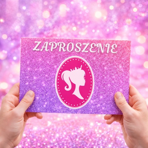 ZAPROSZENIA NA URODZINY PRINCESS 5szt. ZAPROSZENIA Z KSIĘŻNICZKĄ