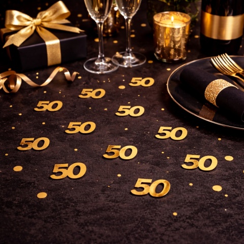 KONFETTI FOLIOWE 50 15g KONFETTI NA STÓŁ DO BALONÓW