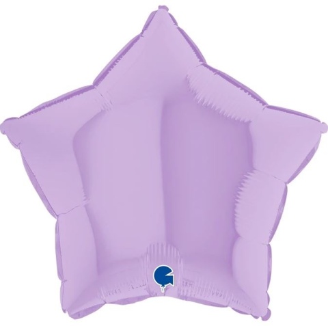 BALON GWIAZDA LILIOWA SATYNOWA 46cm BALON FIOLETOWA GWIAZDKA