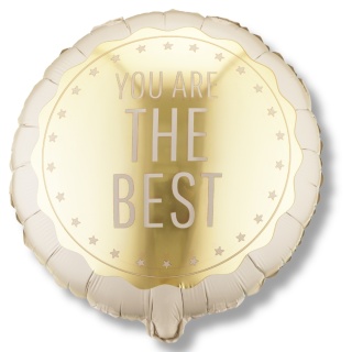 BALON BEŻOWY YOU ARE THE BEST 45cm BALON JESTEŚ NAJLEPSZY
