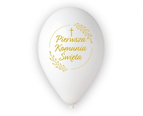 BALONY LATEKSOWE KOMUNIJNE 33cm 5szt. BALONY NA KOMUNIĘ