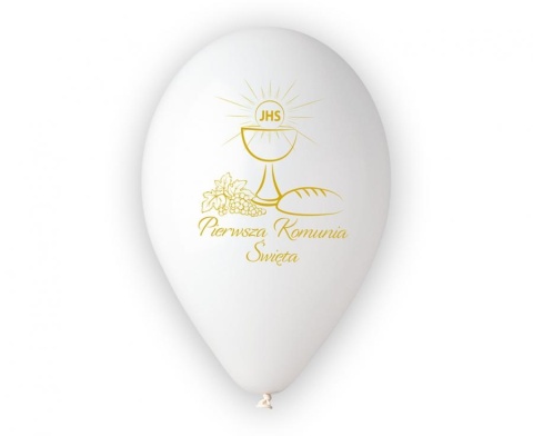 BALONY LATEKSOWE KOMUNIJNE KIELICH 33cm 5szt. BALONY NA KOMUNIĘ