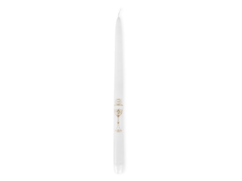 ŚWIECA KOMUNIJNA BIAŁA 29cm 2szt. ŚWIECA STOŁOWA