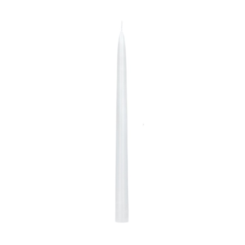 ŚWIECA STOŻKOWA BIAŁA MATOWA 24cm 1szt. ŚWIECA STOŁOWA
