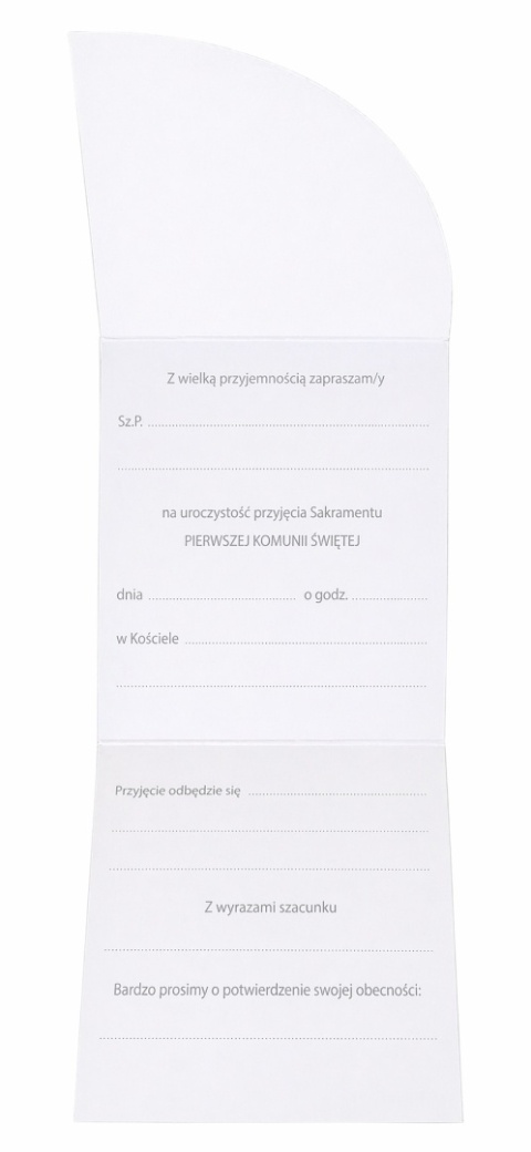 ZAPROSZENIA KOMUNIJNE KWIATY 5szt. ZAPROSZENIA NA KOMUNIĘ