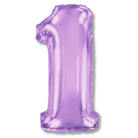 BALON FOLIOWY CYFRA 1 FIOLETOWA 102cm URODZINY ROCZNICA