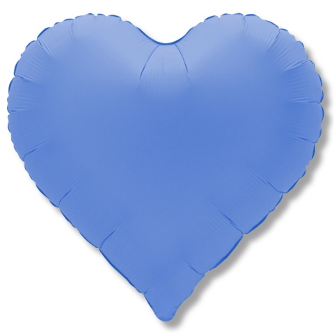 BALON SERCE LOTUS BLUE 46cm BALON NIEBIESKIE SERCE DELIKATNY MAT