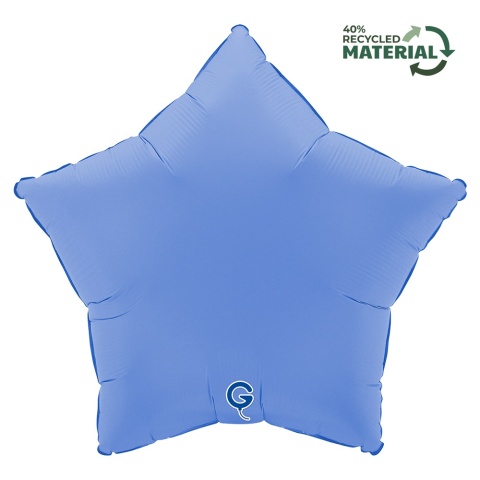 BALON GWIAZDKA LOTUS BLUE 46cm BALON NIEBIESKA GWIAZDKA DELIKATNY MAT