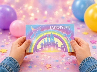 ZAPROSZENIA NA URODZINY BAJKOWE 5szt. ZAPROSZENIA Z BAJKI