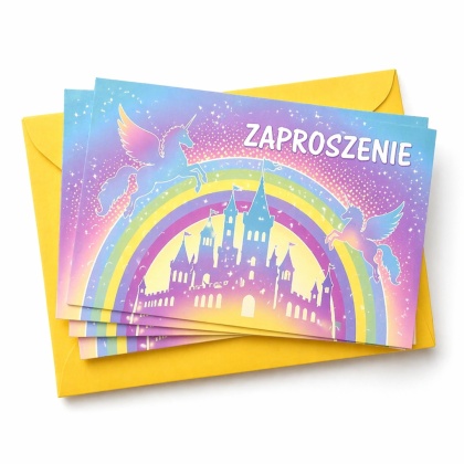 ZAPROSZENIA NA URODZINY BAJKOWE 5szt. ZAPROSZENIA Z BAJKI