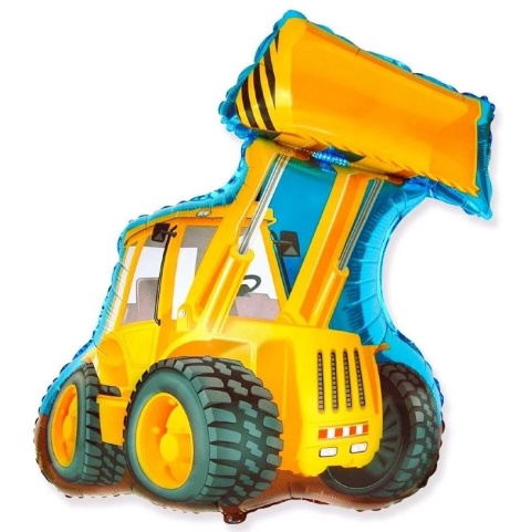 BALON FOLIOWY KOPARKA 81cm BALON KOPARKA POJAZDY BUDOWLANE
