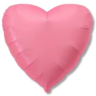 BALON FOLIOWY SERCE MCARON PINK 45cm BALON RÓŻOWE SERCE