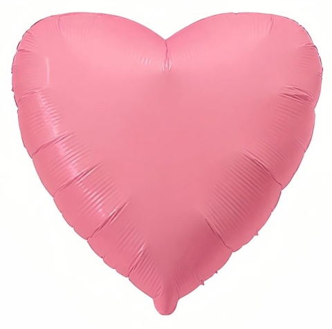 BALON FOLIOWY SERCE MCARON PINK 45cm BALON RÓŻOWE SERCE