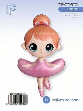 BALON FOLIOWY BALETNICA 117cm BALON BALERINA