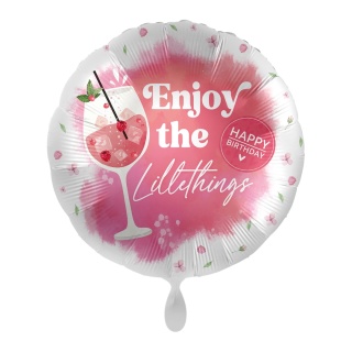 BALON URODZINOWY Z DRINKIEM 43cm BALON HAPPY BIRTHDAY