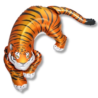 BALON FOLIOWY TYGRYS 108cm ANIMAL PARTY