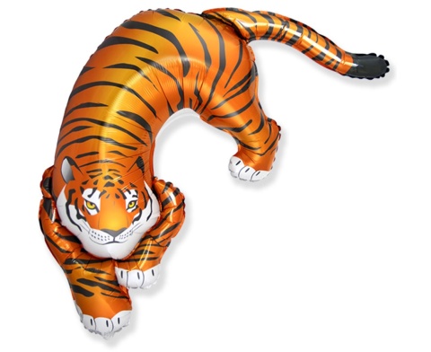 BALON FOLIOWY TYGRYS 108cm ANIMAL PARTY