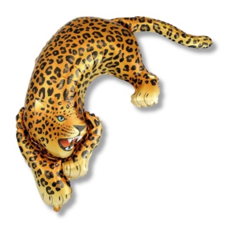 BALON FOLIOWY LAMPART 108cm ANIMAL PARTY LEOPARD