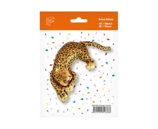 BALON FOLIOWY LAMPART 108cm ANIMAL PARTY LEOPARD