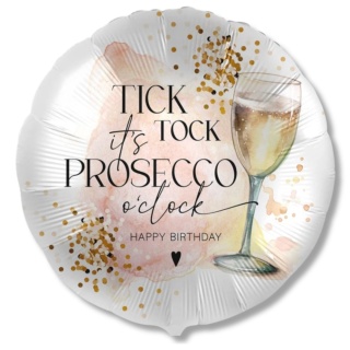 BALON URODZINOWY PROSECCO 43cm BALON HAPPY BIRTHDAY