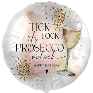 BALON URODZINOWY PROSECCO 43cm BALON HAPPY BIRTHDAY