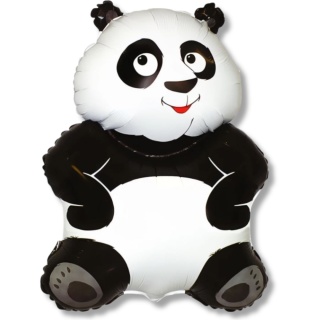 BALON FOLIOWY PANDA 83cm ANIMAL PARTY SAFARI JUNGLE