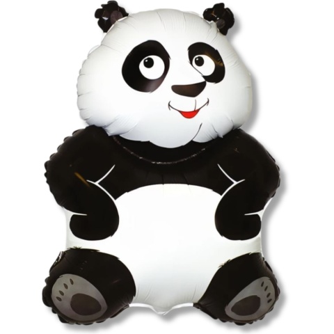 BALON FOLIOWY PANDA 83cm ANIMAL PARTY SAFARI JUNGLE