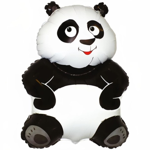 BALON FOLIOWY PANDA 83cm ANIMAL PARTY SAFARI JUNGLE
