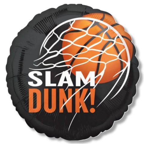 BALON FOLIOWY KOSZYKÓWKA 43cm BALON SLAM DUNK