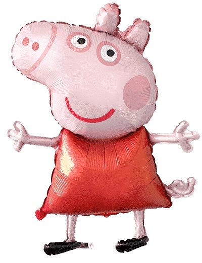BALON FOLIOWY ŚWINKA PEPPA DUŻA 102cm ŚWINKA PEPPA BALON