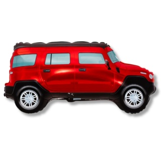 BALON SAMOCHÓD TERENOWY CZERWONY SUV 85cm BALON CZERWONYSUV