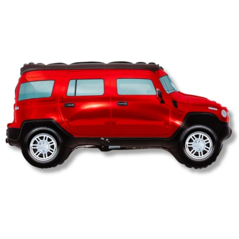 BALON SAMOCHÓD TERENOWY CZERWONY SUV 85cm BALON CZERWONYSUV