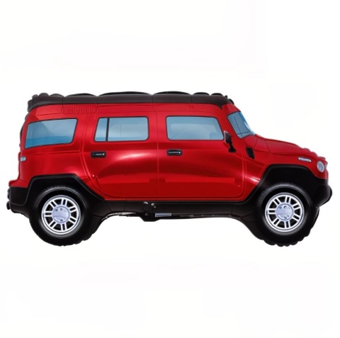 BALON SAMOCHÓD TERENOWY CZERWONY SUV 85cm BALON CZERWONYSUV