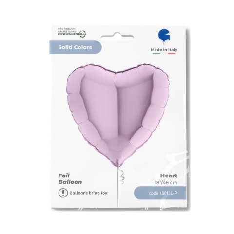 BALON FOLIOWY SERCE LILAC FIOLETOWE 46cm BALON LILIOWE SERCE