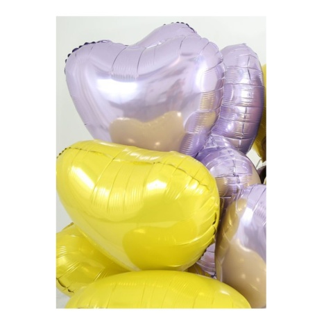 BALON FOLIOWY SERCE LILAC FIOLETOWE 46cm BALON LILIOWE SERCE