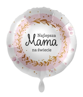 BALON DLA MAMY NAJLEPSZA MAMA 43cm BALON NA DZIEŃ MATKI