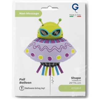 BALON FOLIOWY KOSMITA 94cm BALON UFOLUDEK ALIEN