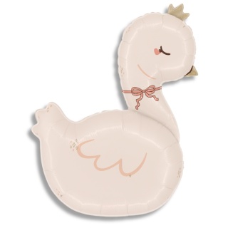 BALON FOLIOWY ŁABĘDŹ BOHO 94cm BALON BOHO SWAN