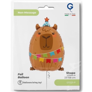 BALON FOLIOWY PARTY KAPIBARA 70cm BALON URODZINOWA KAPIBARA