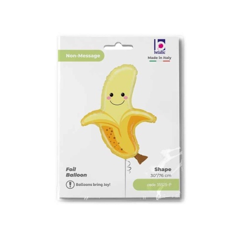 BALON FOLIOWY UŚMIECHNIĘTY BANAN 74cm BALON BANAN