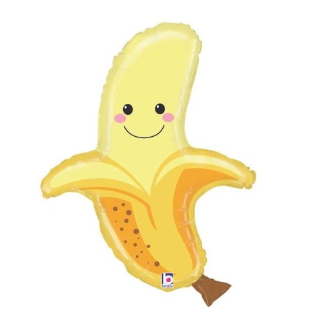BALON FOLIOWY UŚMIECHNIĘTY BANAN 74cm BALON BANAN