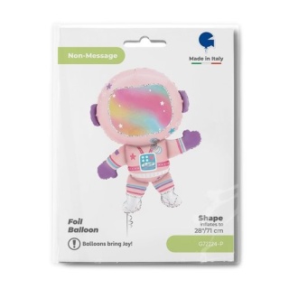BALON FOLIOWY ASTRONAUTA DZIEWCZYNA 91cm BALON LADY ASTRONAUT
