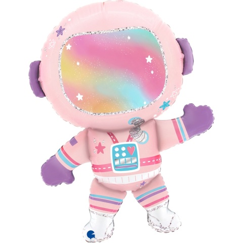 BALON FOLIOWY ASTRONAUTA DZIEWCZYNA 91cm BALON LADY ASTRONAUT