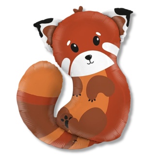 BALON FOLIOWY PANDA CZERWONA 89cm BALON RED PANDA