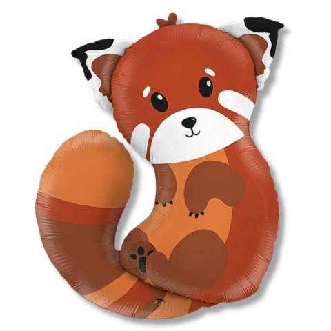BALON FOLIOWY PANDA CZERWONA 89cm BALON RED PANDA